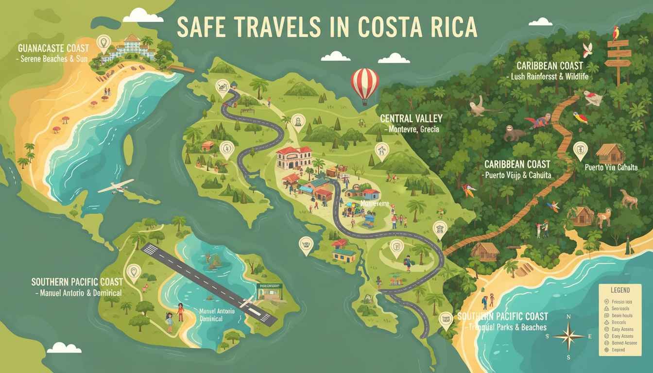 safest places to visit in costa rica