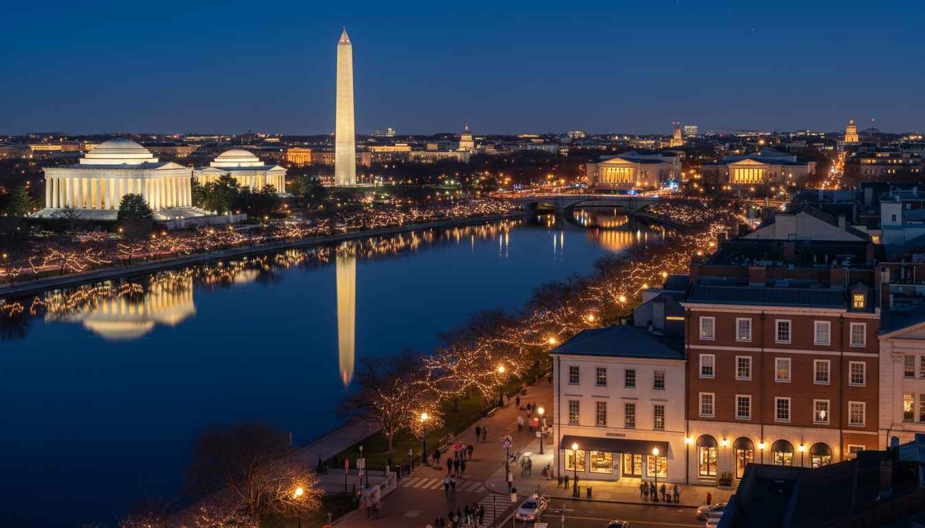 washington dc places to visit at night